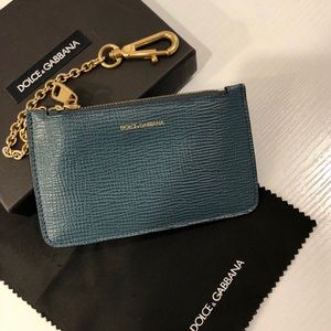 DOLCE&GABBANA leather keyhole coin purse NWOT